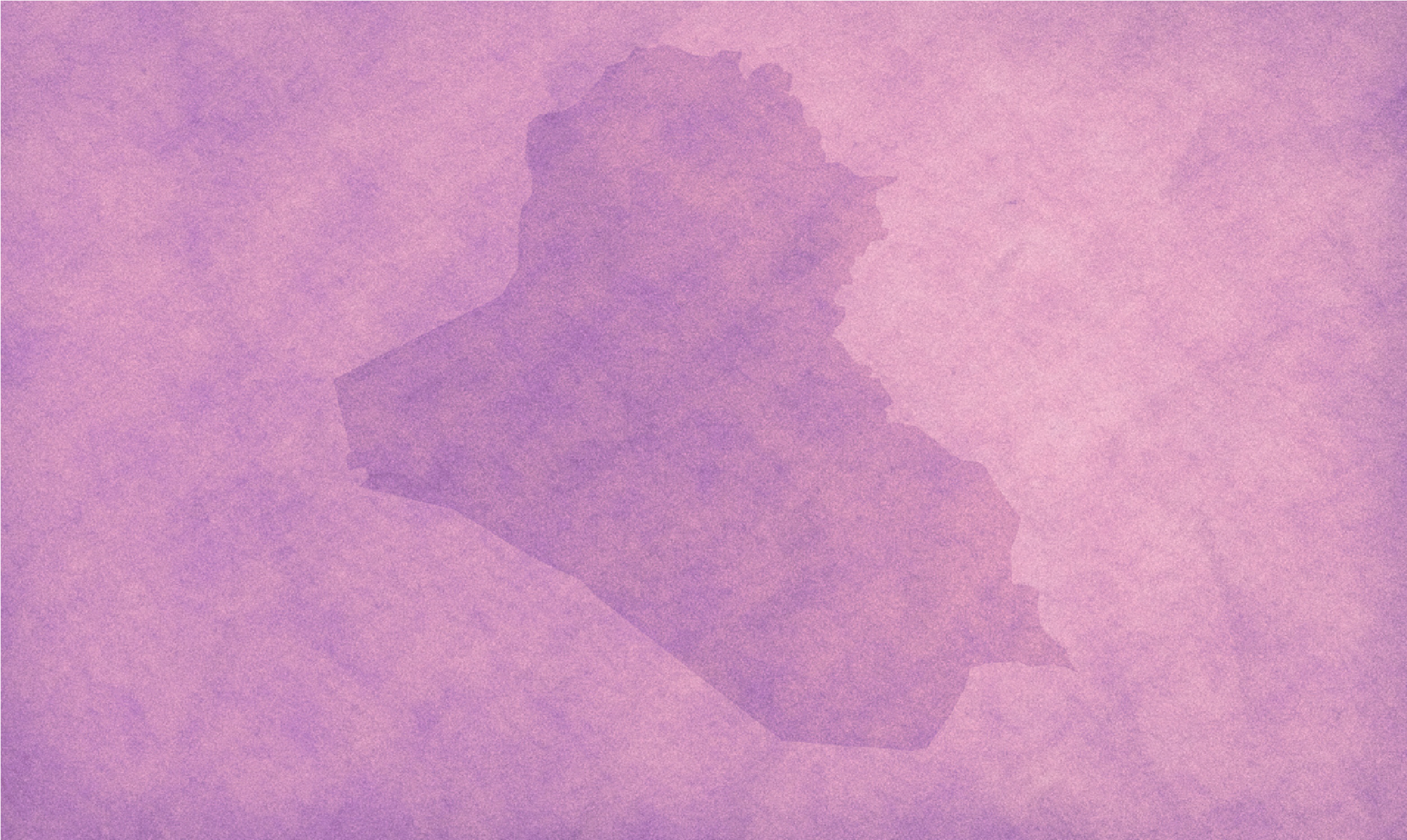 Iraq map illustration in brand palette